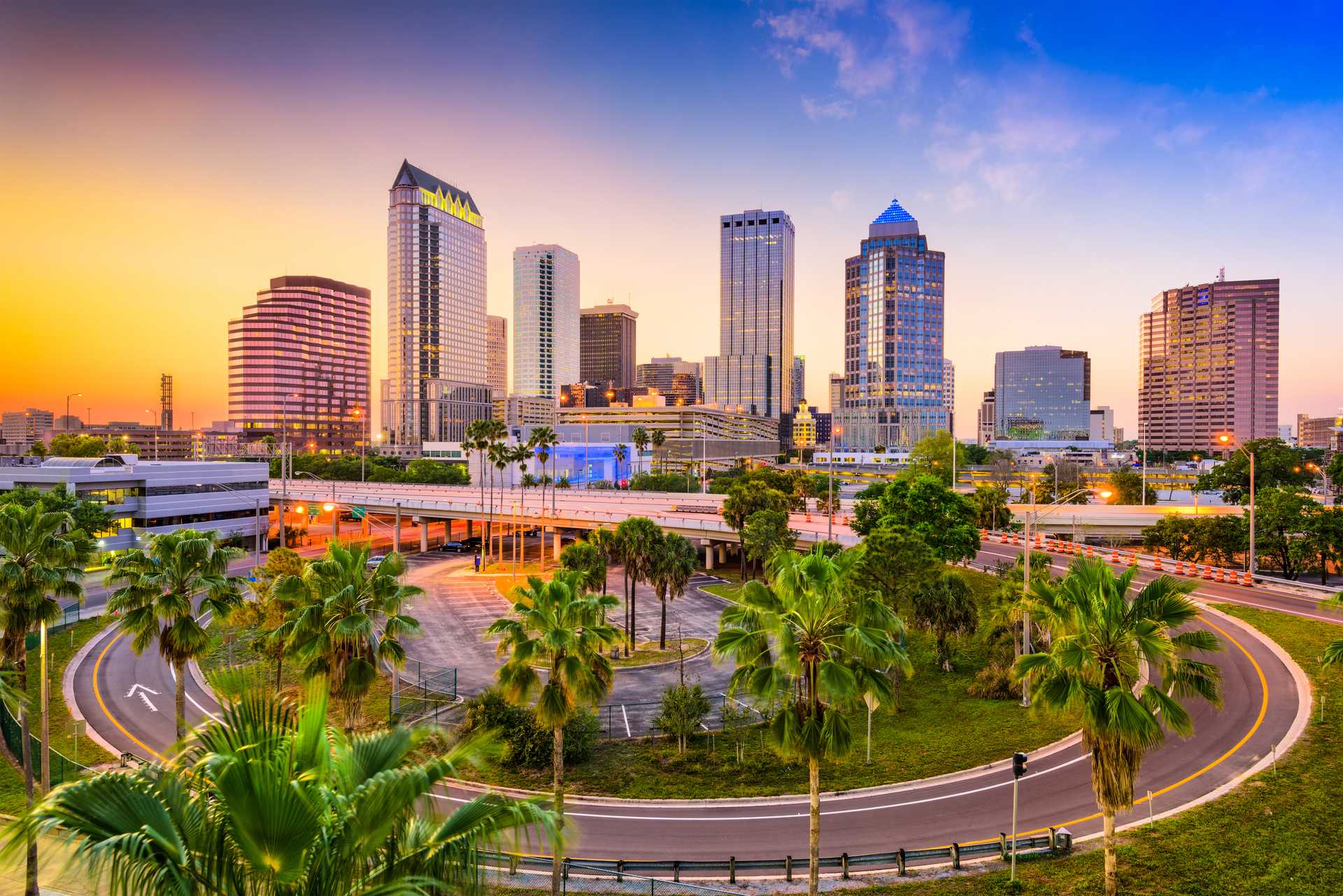 Tampa, Florida downtown skyline.